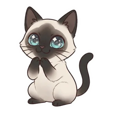 AI-generated custom cat sticker in a different pose (example 2)
