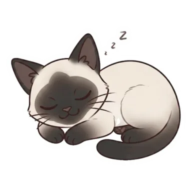 AI-generated custom cat sticker in a different pose (example 4)