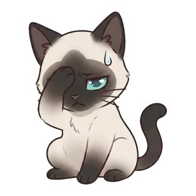 AI-generated custom cat sticker in a different pose (example 5)